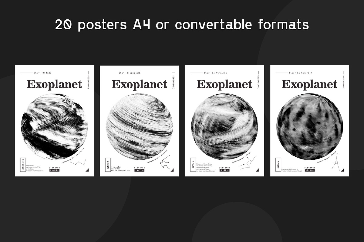 Exoplanets | Graphic set | 20 PNG's, an Object Graphic by Artem Vorotnikov (Photo 6 of 13)