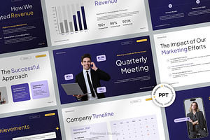 Business Review Presentation Deck, a Presentation Template by FIBRINOSÄ
