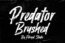 Predator Brushed – Brush Font