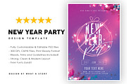 New Year Party, a Flyer Template by What a Story (Thumbnail 1 of 2)