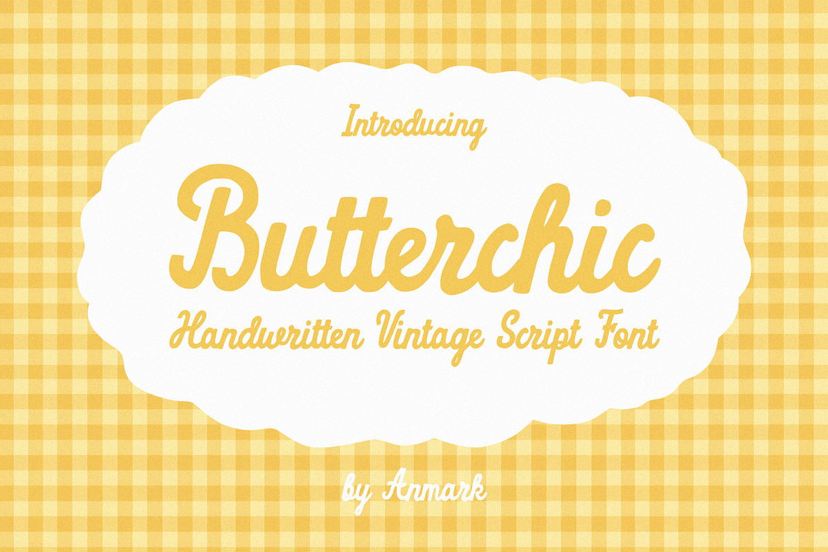 Butterchic Vintage Script Font, a Script Font by AnMark (Photo 1 of 17)