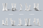 Mockups High Socks in the 3D Style, a Bottom Mockup by Grow Design Craft Studio (Thumbnail 7 of 7)