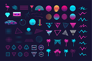 Neon Retro 80s Elements Pack, an Object Graphic by DenysHolovatiuk (Thumbnail 2 of 10)