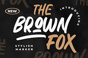 The Brown Fox Stylish Marker, a Script Font by Creatype Studio (Thumbnail 1 of 9)