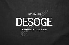 Desoge | Modern Luxury High-Contrast