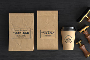 Rubber stamp mockup