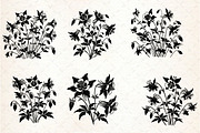 Spring Crimson Columbine Flowers SVG, an Illustration by Rose Art (Thumbnail 2 of 5)