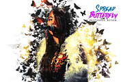 Butterfly Spread Photoshop Action preview 3