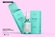 Cosmetic Dropper Bottle Box Mockup, a Packaging Mockup by Custom.scene (Thumbnail 1 of 2)