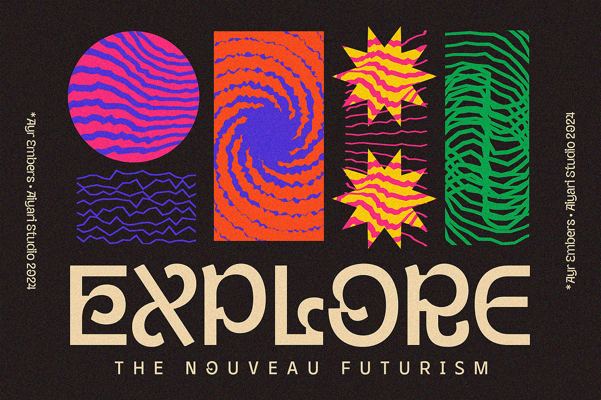 Embers Modern Display, a Symbol Font by Aiyari (Photo 9 of 15)