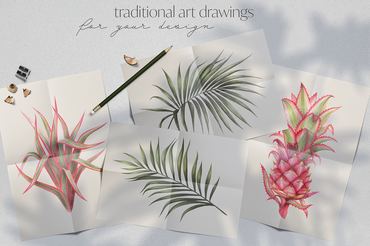 Pink Tropical Seamless Pattern, a Pattern Graphic by Bigio Designs (Photo 7 of 8)