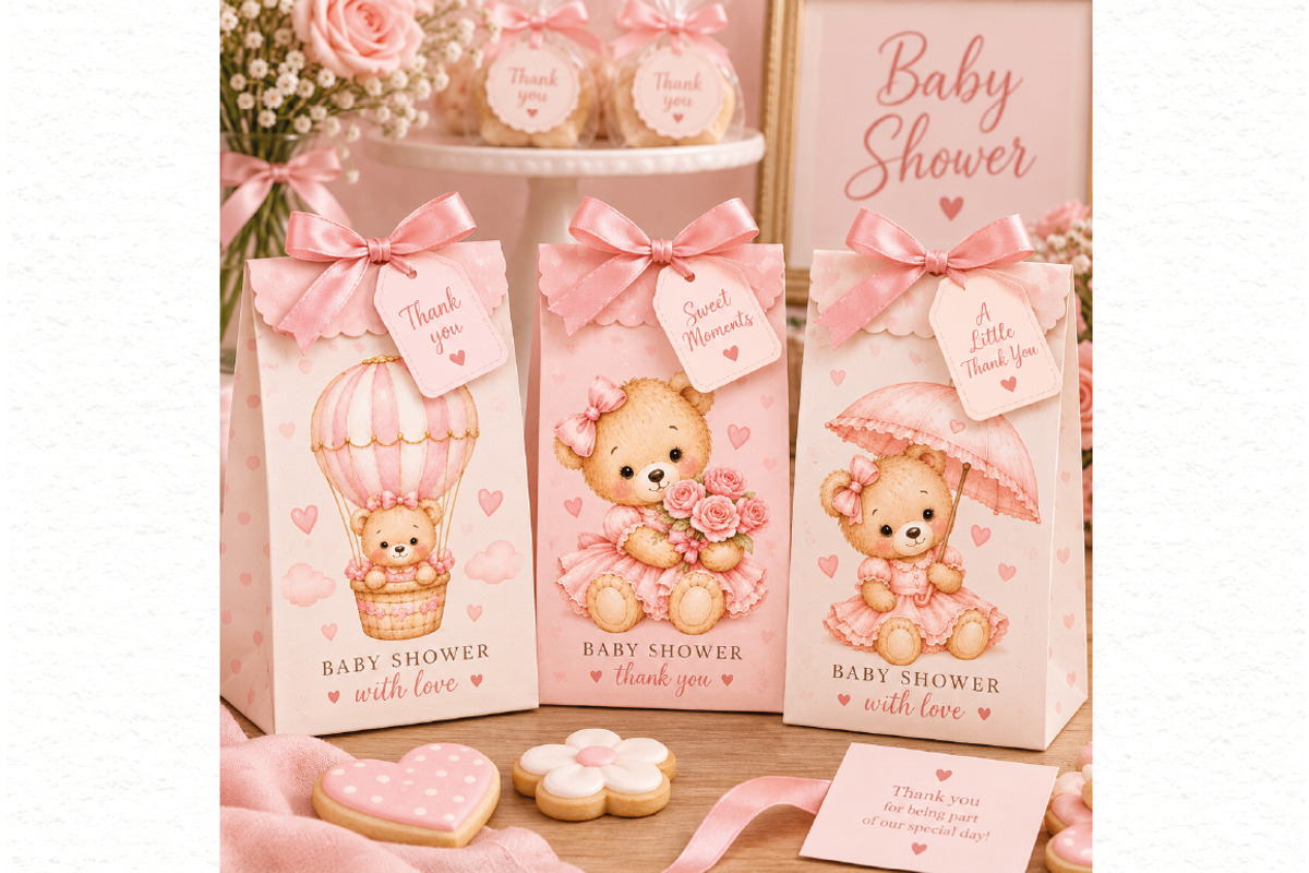 Baby Shower Girl Clipart, an Animal Illustration by Villa 11 Estudio (Photo 11 of 11)