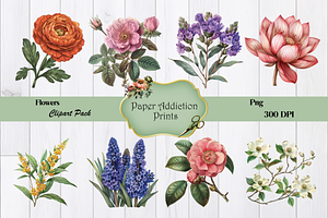 70 Flower Clipart Images