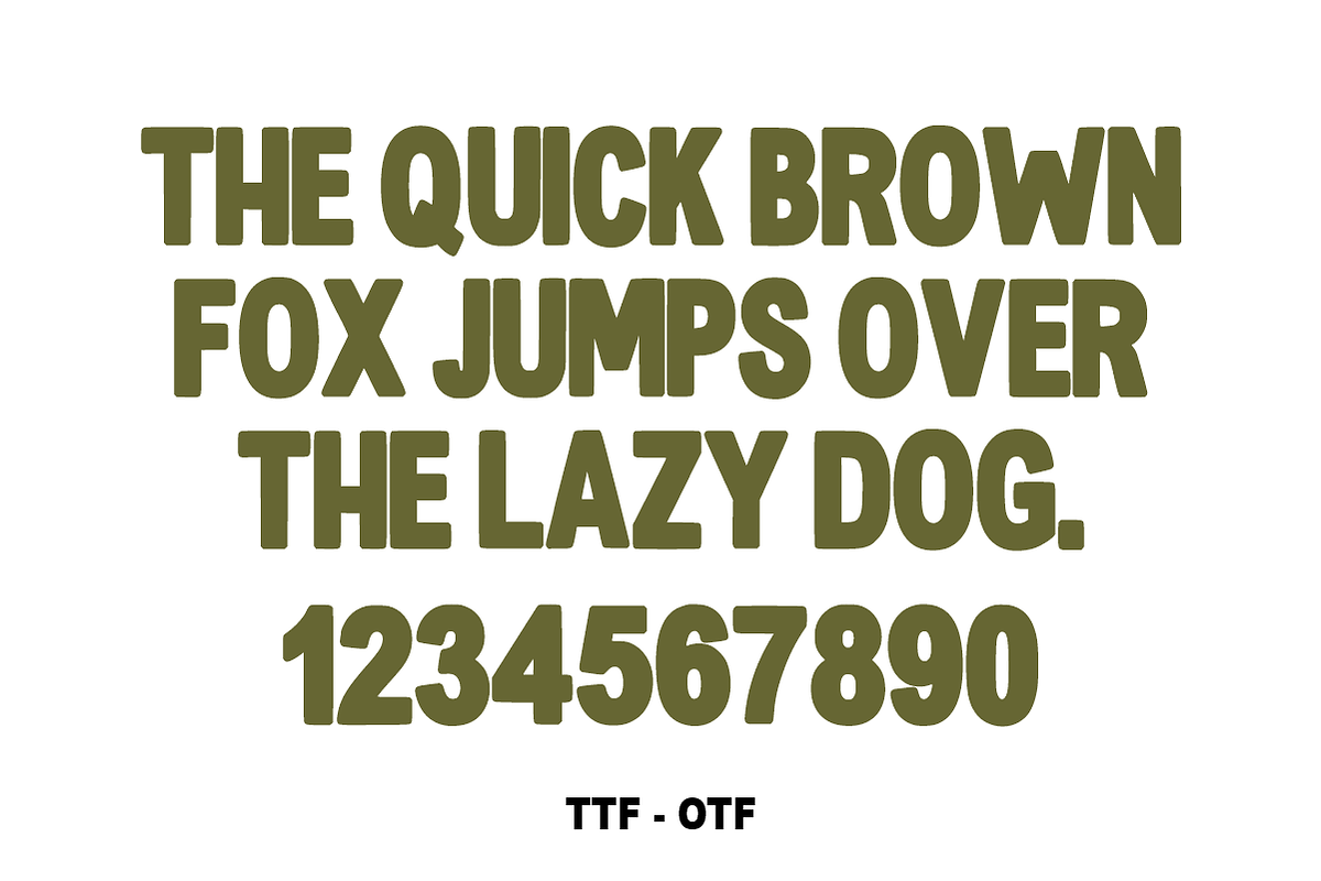 Cute Bold – Playful Display Font, a Sans Serif Font by KiddoGlyphs Studio (Photo 4 of 4)