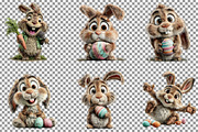Funny Easter Bunny Clipart, an Illustration by Sublimation Artist (Thumbnail 3 of 7)
