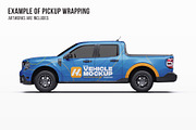 2025 Compact Pickup Truck Mockup Set, an Advertising Mockup by Halal Graphic Studio (Thumbnail 7 of 16)