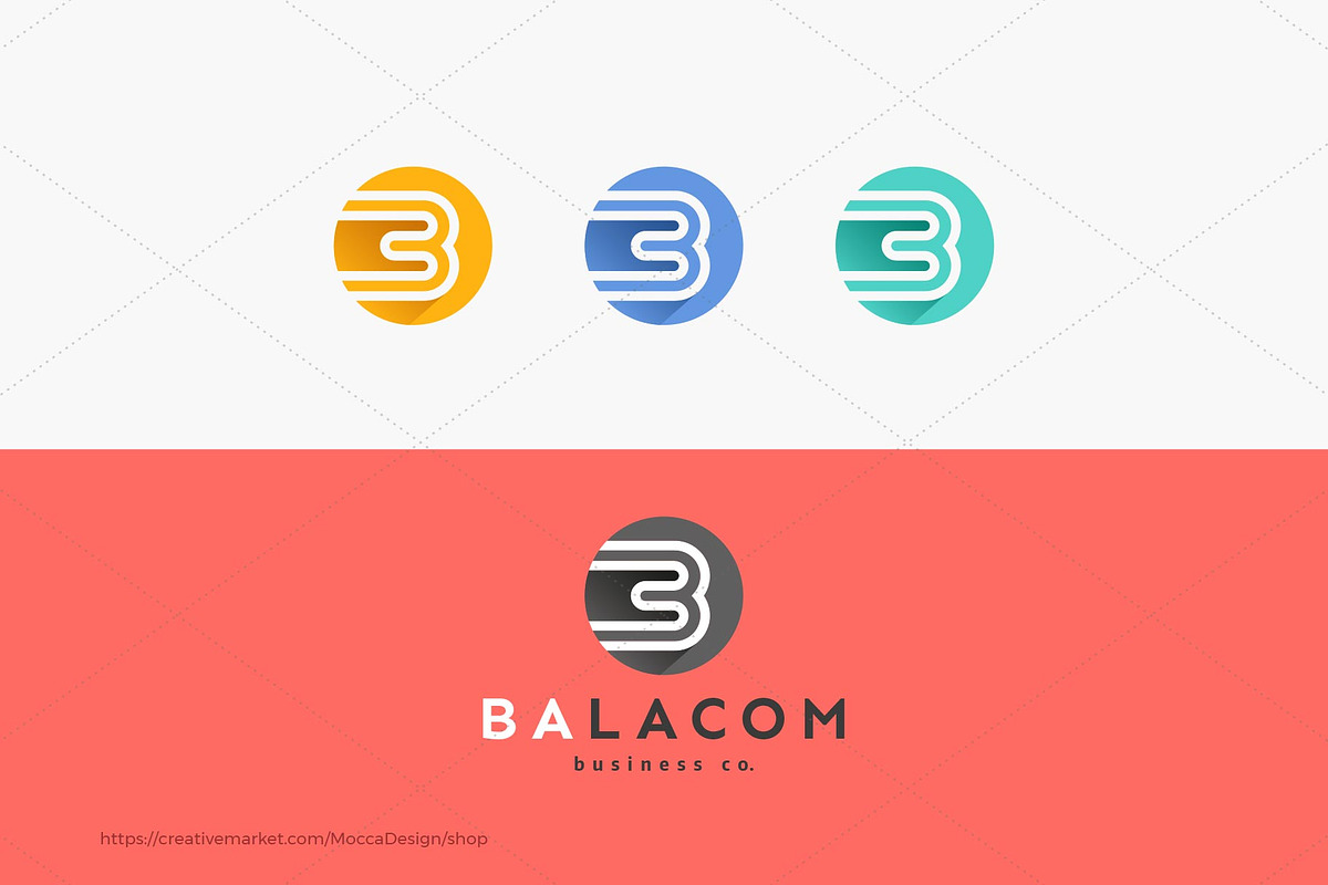 Balacom Logo - Letter B Monogram, a Branding & Logo Template by Mocca Design (Photo 4 of 6)
