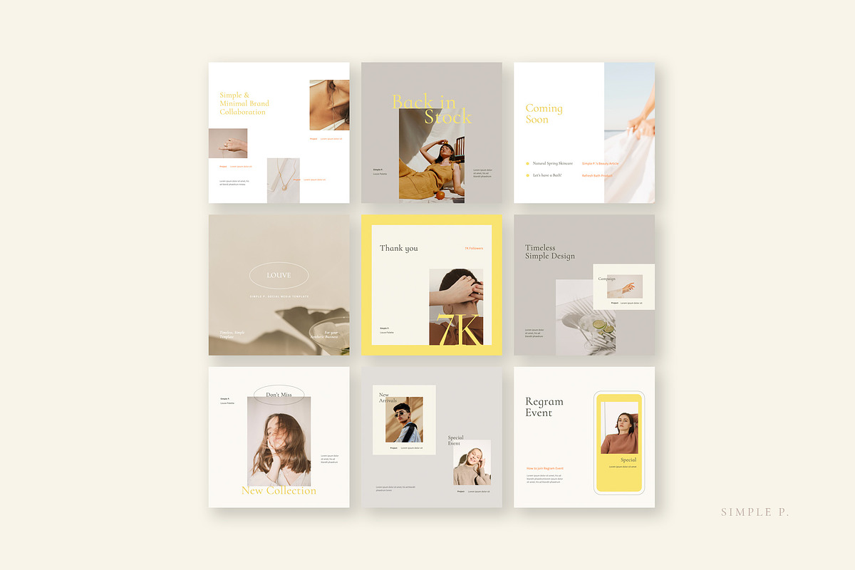 Louve Palette Pack, a Social Media Template by Simple P. (Photo 6 of 10)