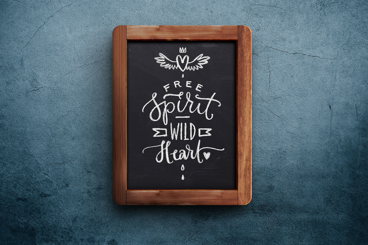 Chalk Lettering Set, Vector, a Decorative Illustration by Nina's Illustration Shop (Photo 4 of 11)