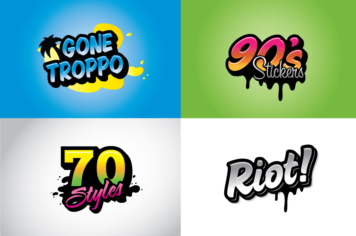 Funk Graphic Styles, a Layer Style Add-On by Designdell (Photo 4 of 5)