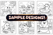 Bold Easy Dreamy Days Coloring Pages, an Animal Illustration by Craftsbeefy (Thumbnail 3 of 4)