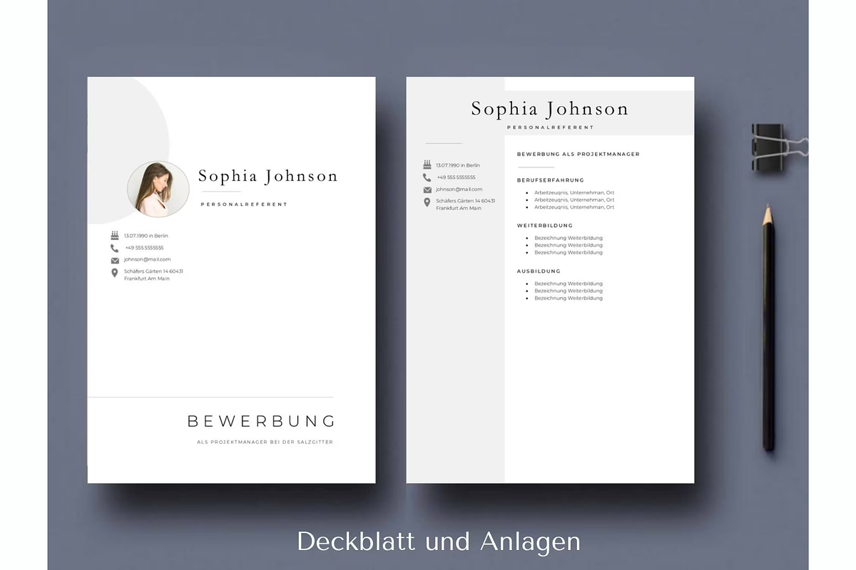 Bewerbungsvorlagen Word Lebenslauf, a Resume Template by Climbwithelevator (Photo 4 of 10)
