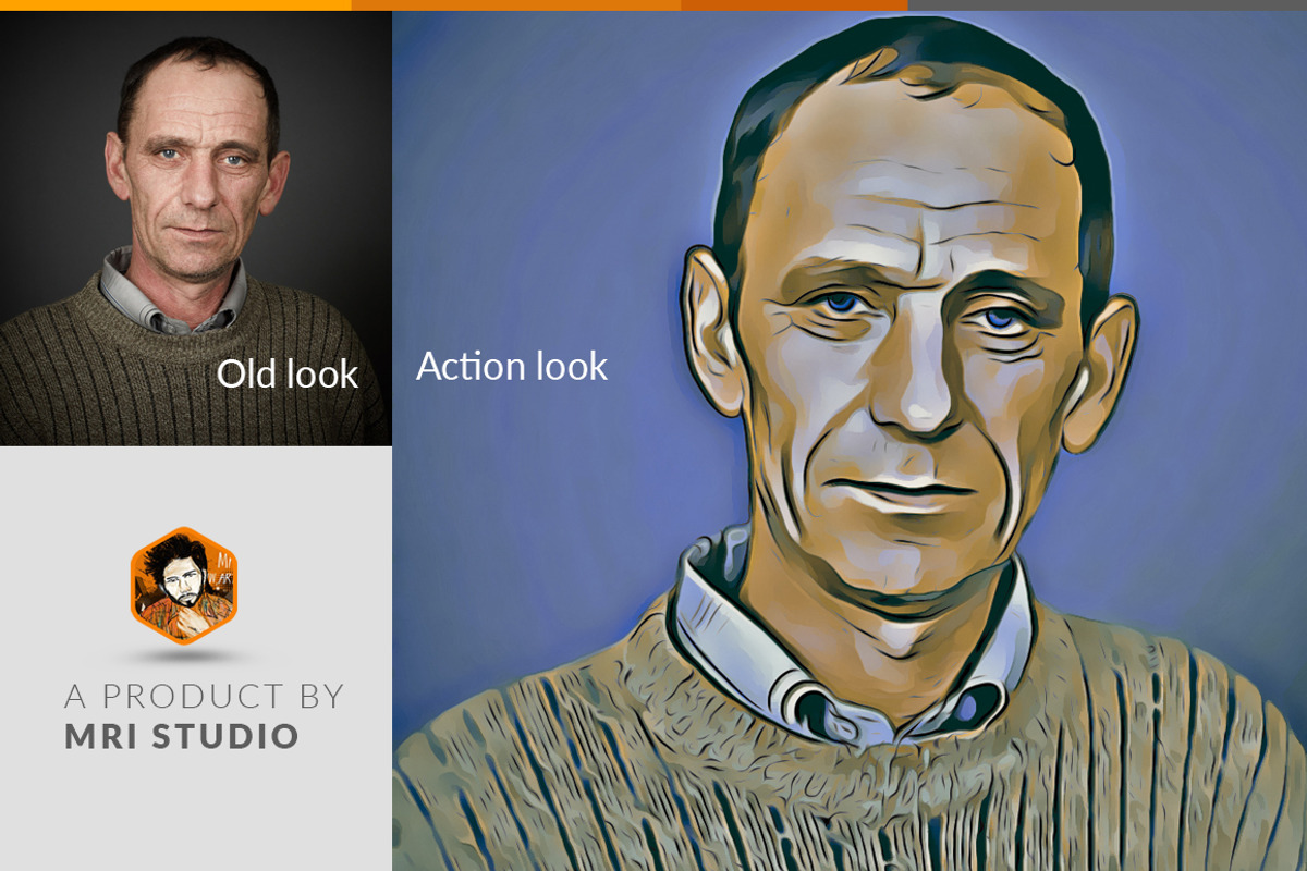 Oil Panting Photoshop Action, an Action Add-On by MRI STUDIO (Photo 2 of 10)