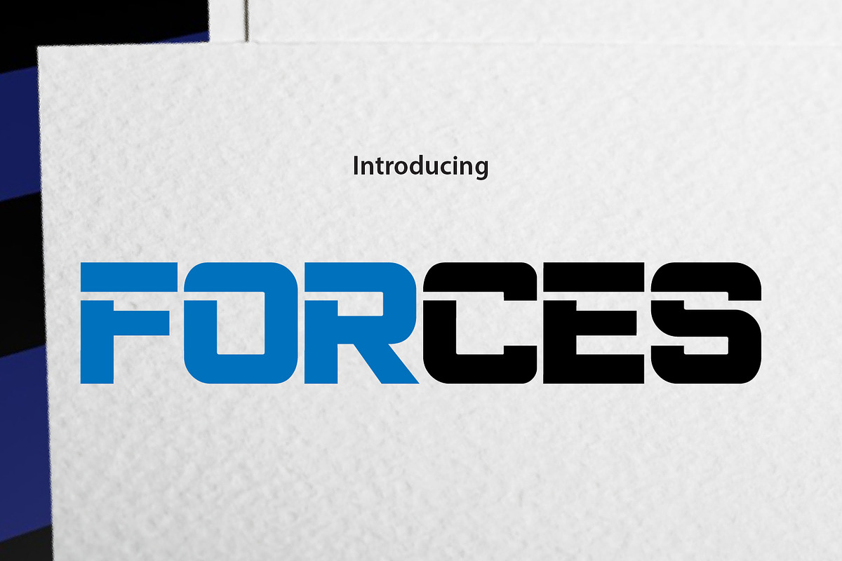 FORCES, a Sans Serif Font by da_only_aan (Photo 1 of 6)