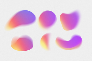 Grainy Mesh Gradient Shape Maker PSD