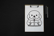 12 Cute Puppy Dog Wearing Jacket, an Animal Illustration by jongcreative (Thumbnail 4 of 7)