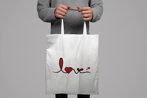 Love Text Design PNG Sublimation