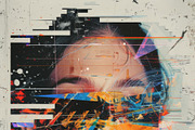 90 Glitch faces, a Person Illustration by Handmadefont (Thumbnail 77 of 94)
