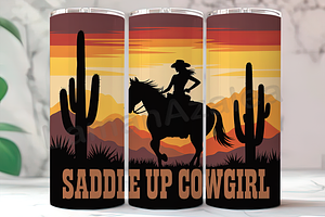 Saddle Up Cowgirl 20oz Tumbler