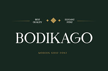 Bodikago Luxury Serif Font
