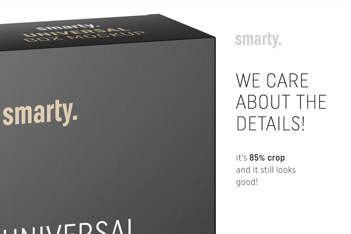 Universal box mockup 95x155x55, a Packaging Mockup by Smarty Mockups (Photo 4 of 5)