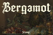 CS Bergamot Stamp, a Blackletter Font by Craft Supply Co. (Thumbnail 1 of 8)