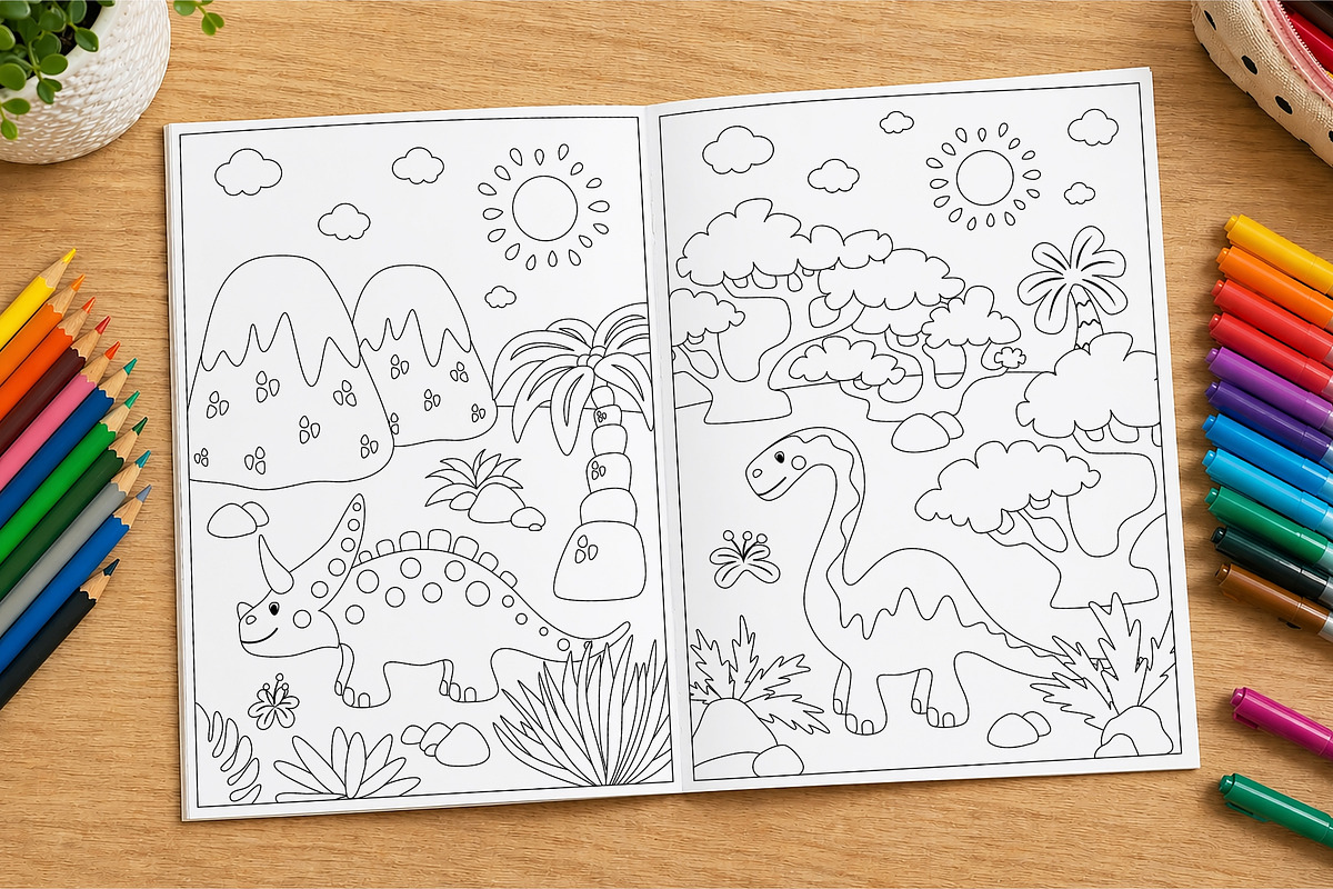 Coloring book for kids, an Education Illustration by LartGraphics (Photo 3 of 8)
