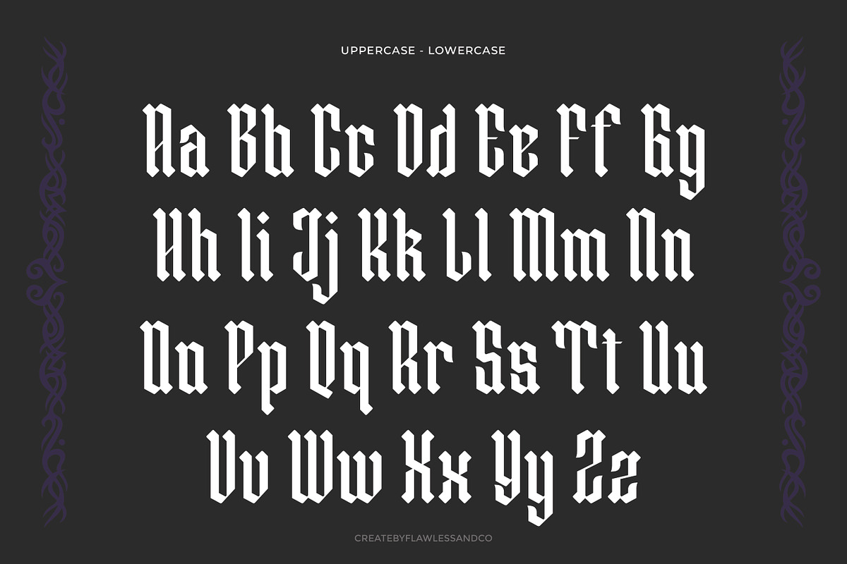 Bellerick - Blackletter Font, a Blackletter Font by Flawless And Co (Photo 8 of 10)