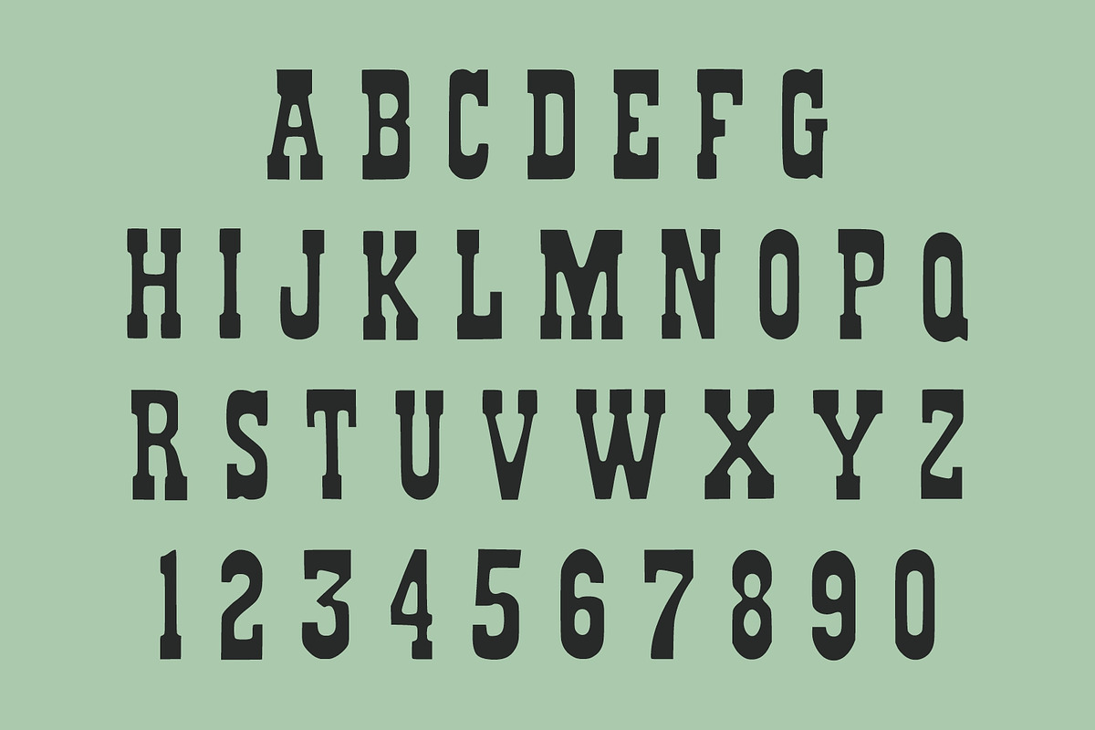 Minimal Western font, a Slab Serif Font by Fourteen Letter (Photo 5 of 6)