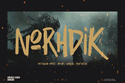 Norhdik, a Handwritten Font by Kincrev Studio (Thumbnail 1 of 6)