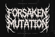 Forsaken Mutation | Death Metal Font, a Symbol Font by Masyafi Studio (Thumbnail 1 of 9)