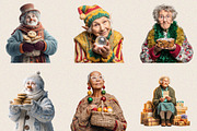 Funny Old Lady Christmas Sublimation, an Illustration by SVGArt (Thumbnail 6 of 8)