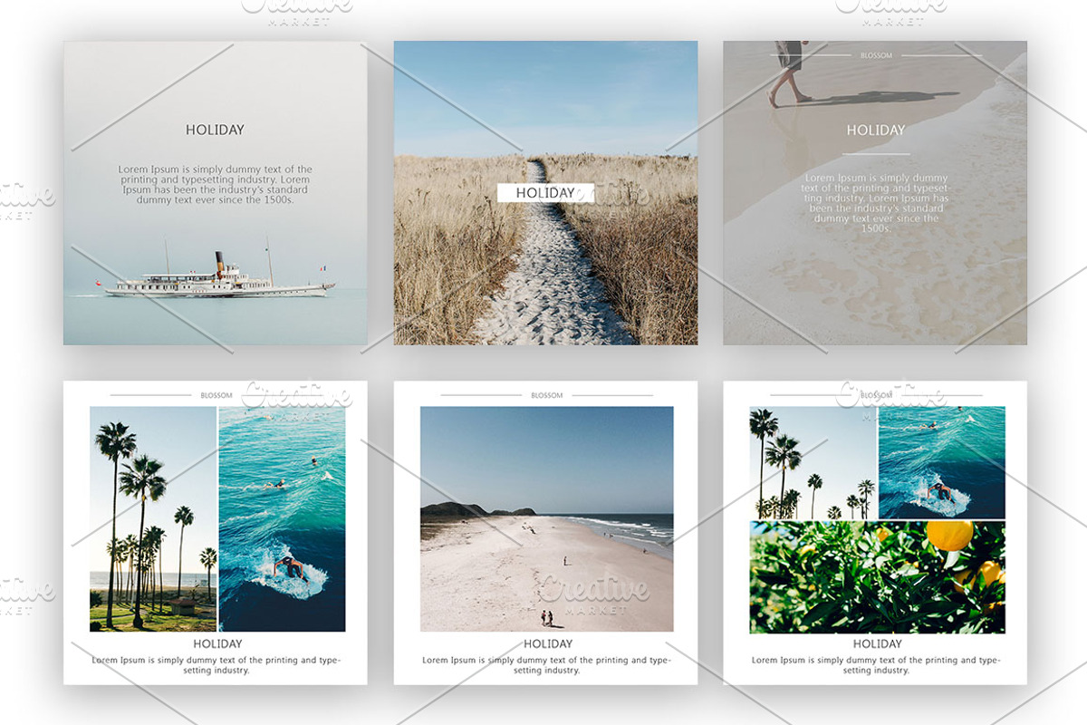 Lifestyle Social Pack / Kit 2, a Social Media Template by Blossom (Photo 3 of 6)