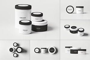 Cosmetic Jars Mock-up