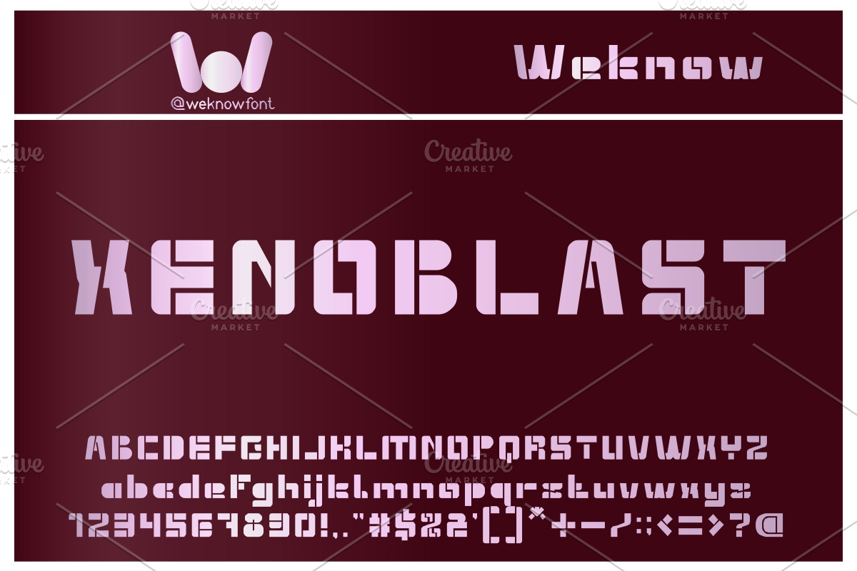 Extra Machine font, a Font by weknow (Photo 5 of 5)