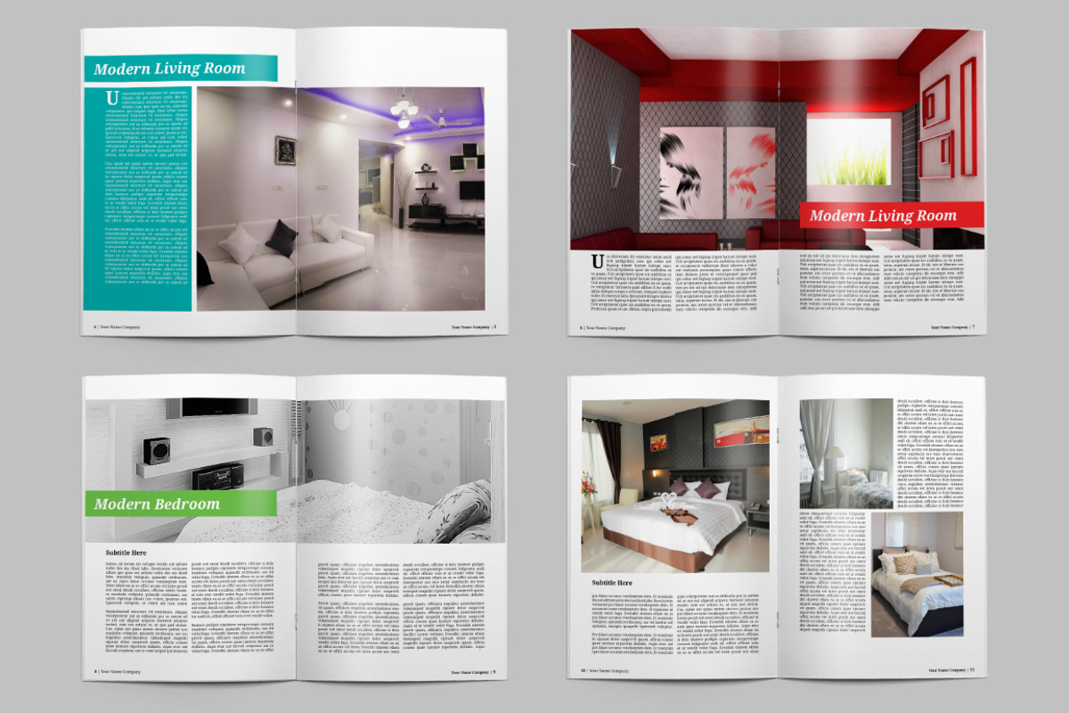 Interior Magazine, a Magazine Template by Teweka Template (Photo 7 of 9)
