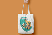Enjoy the sea waves illustration, an Illustration by gunaonedesign (Thumbnail 6 of 6)