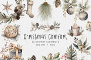 Cozy Christmas Clipart, an Object Graphic by Papaya (Thumbnail 1 of 8)