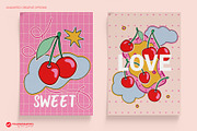 Strawberries & Cherries Graphics Set, a Graphic by Youandigraphics (Thumbnail 4 of 15)