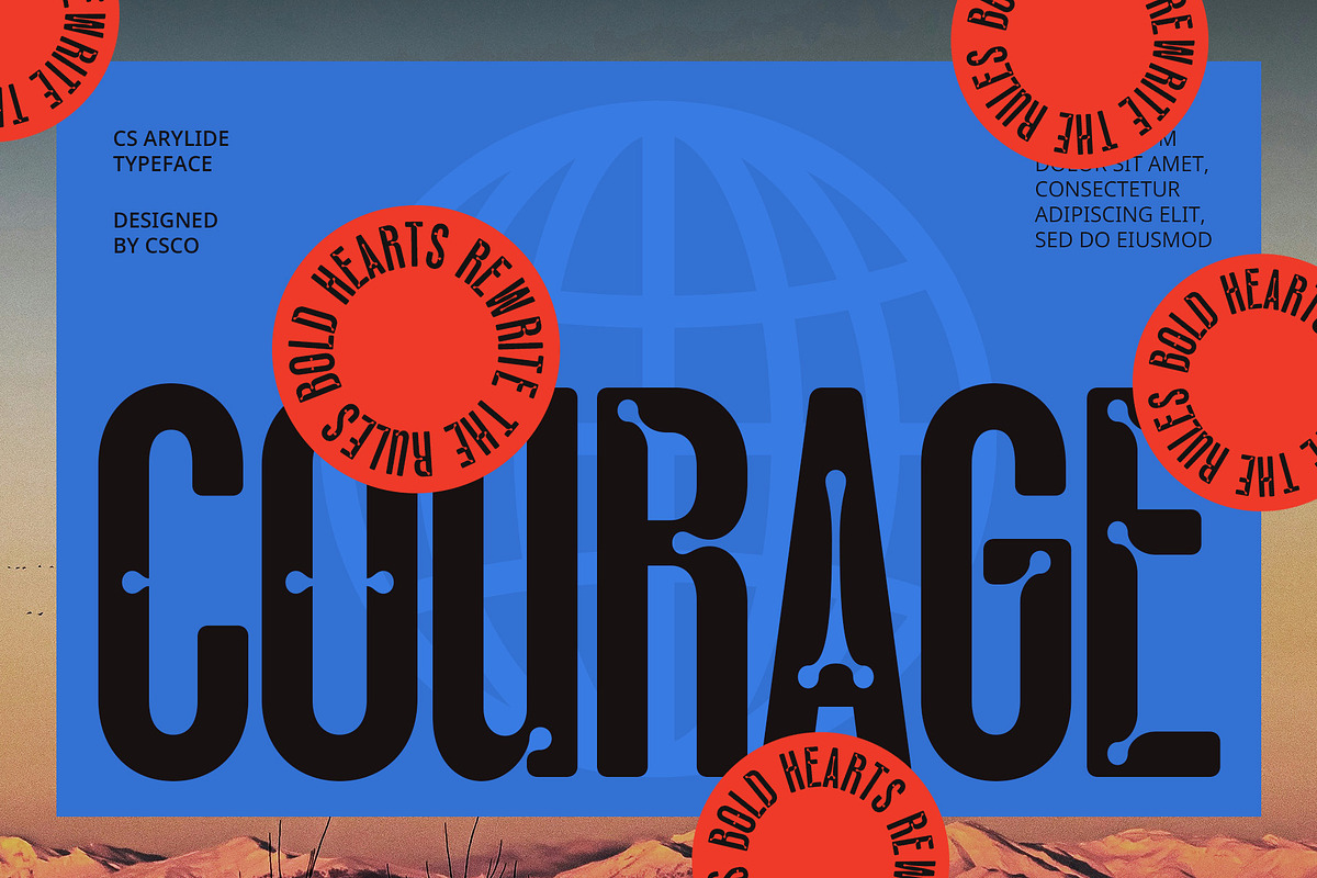 CS Arylide – Inktrap Font, a Sans Serif Font by Craft Supply Co. (Photo 2 of 7)